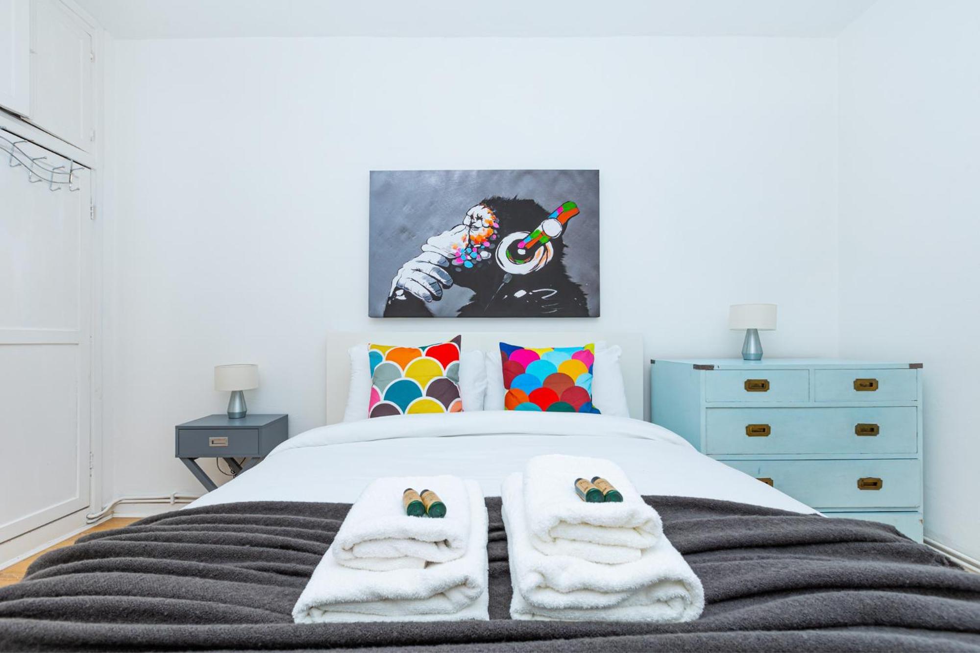 Bright Modern 1 Bedroom Flat, 5 Min To Vauxhall St Londyn Zewnętrze zdjęcie