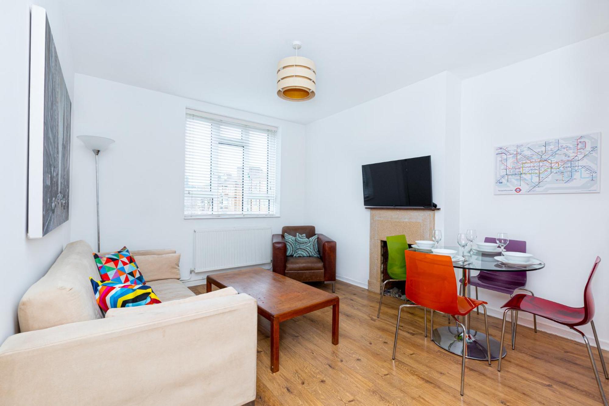 Bright Modern 1 Bedroom Flat, 5 Min To Vauxhall St Londyn Zewnętrze zdjęcie