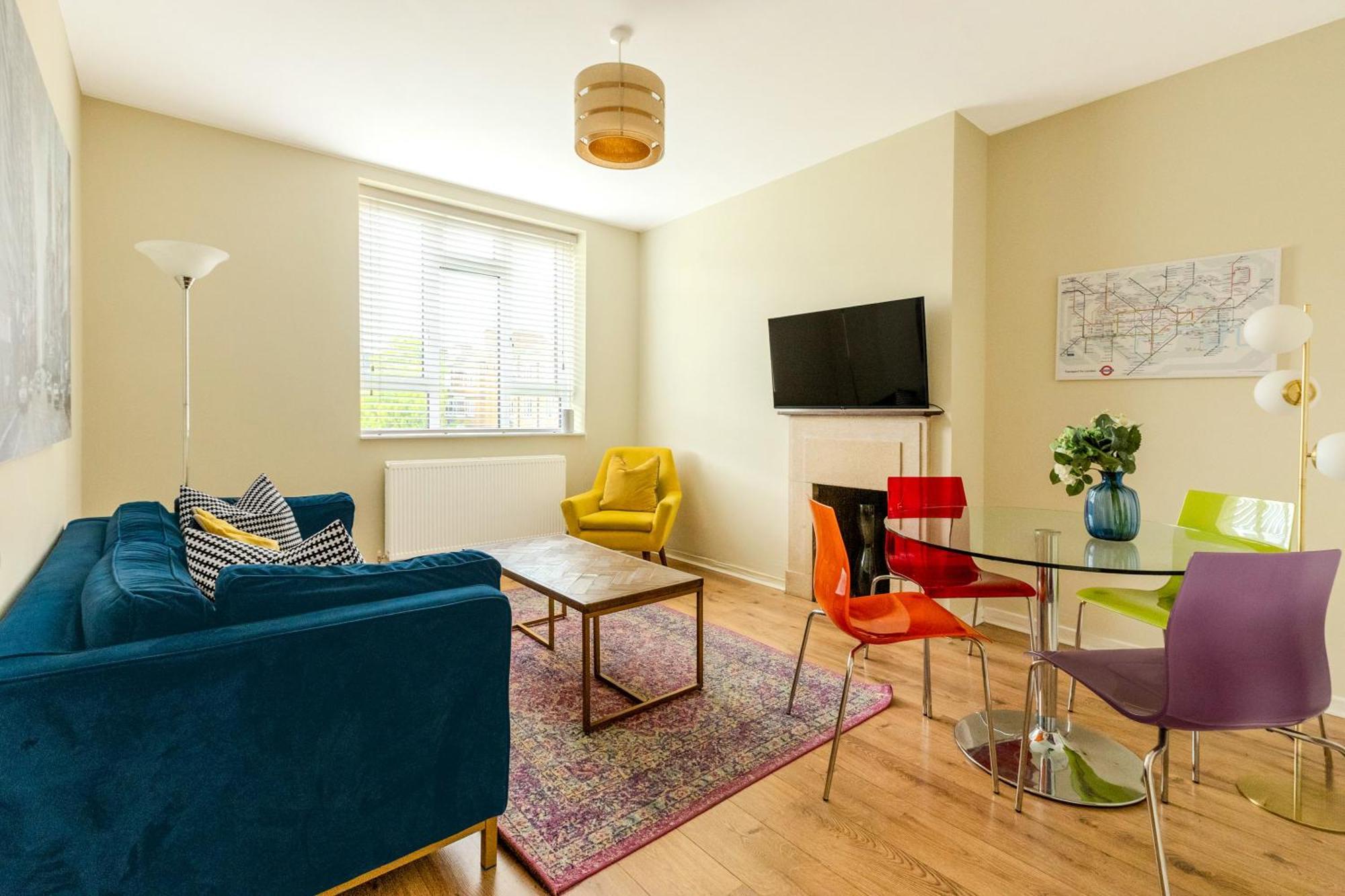 Bright Modern 1 Bedroom Flat, 5 Min To Vauxhall St Londyn Zewnętrze zdjęcie