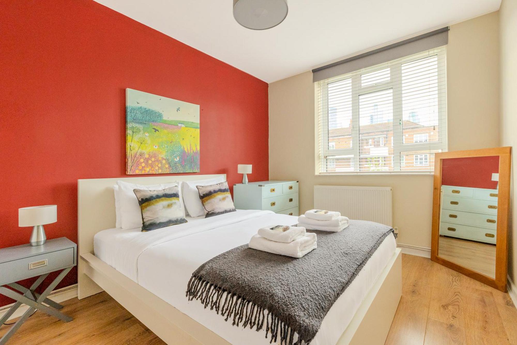 Bright Modern 1 Bedroom Flat, 5 Min To Vauxhall St Londyn Zewnętrze zdjęcie