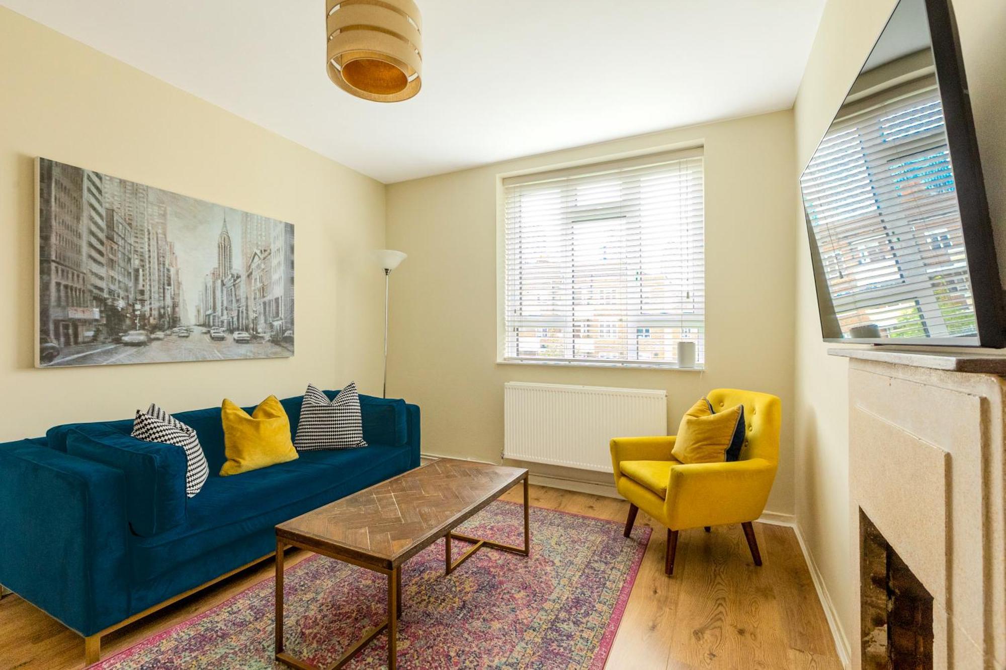 Bright Modern 1 Bedroom Flat, 5 Min To Vauxhall St Londyn Zewnętrze zdjęcie